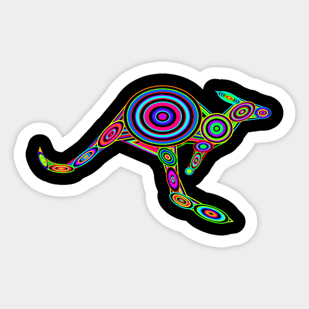 Kangaroo Sticker by Shrenk